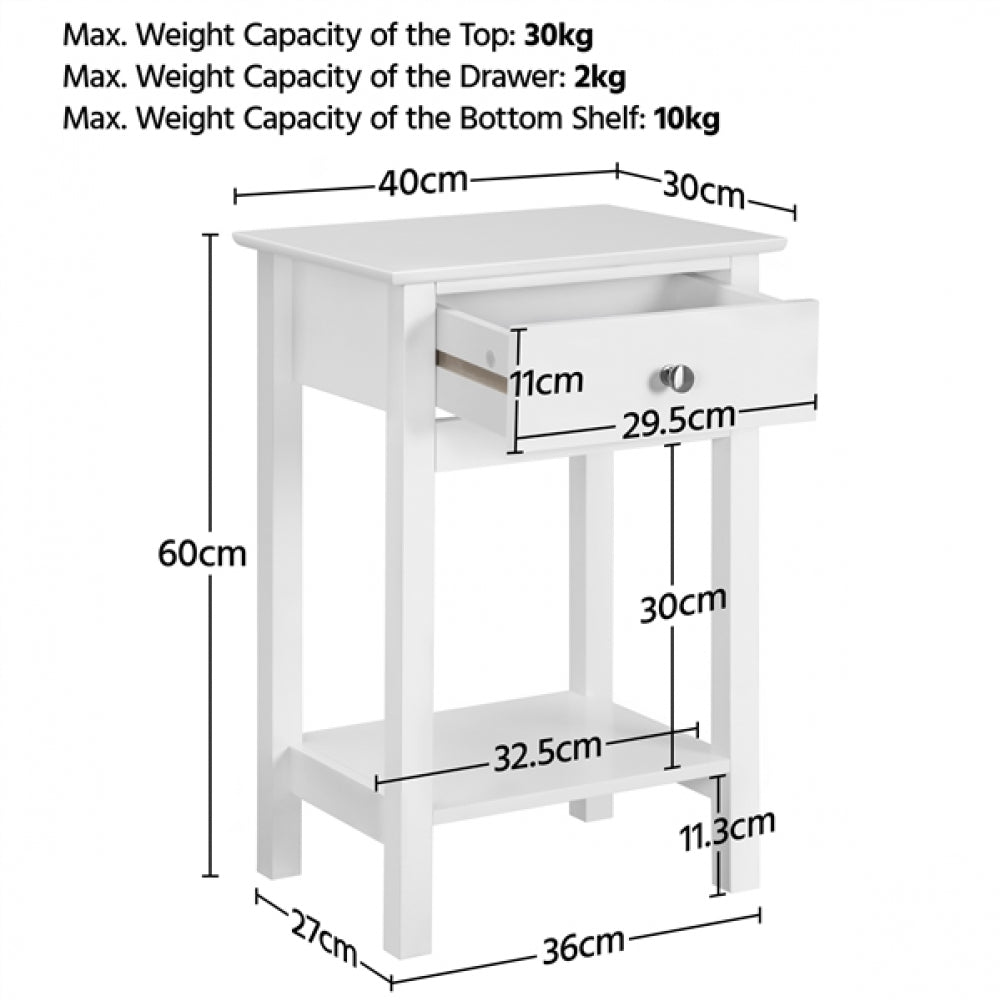 Bedside Table End Table Nightstand