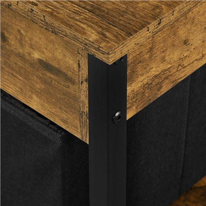 Lift Top Coffee Table with Fabric Storage Baskets