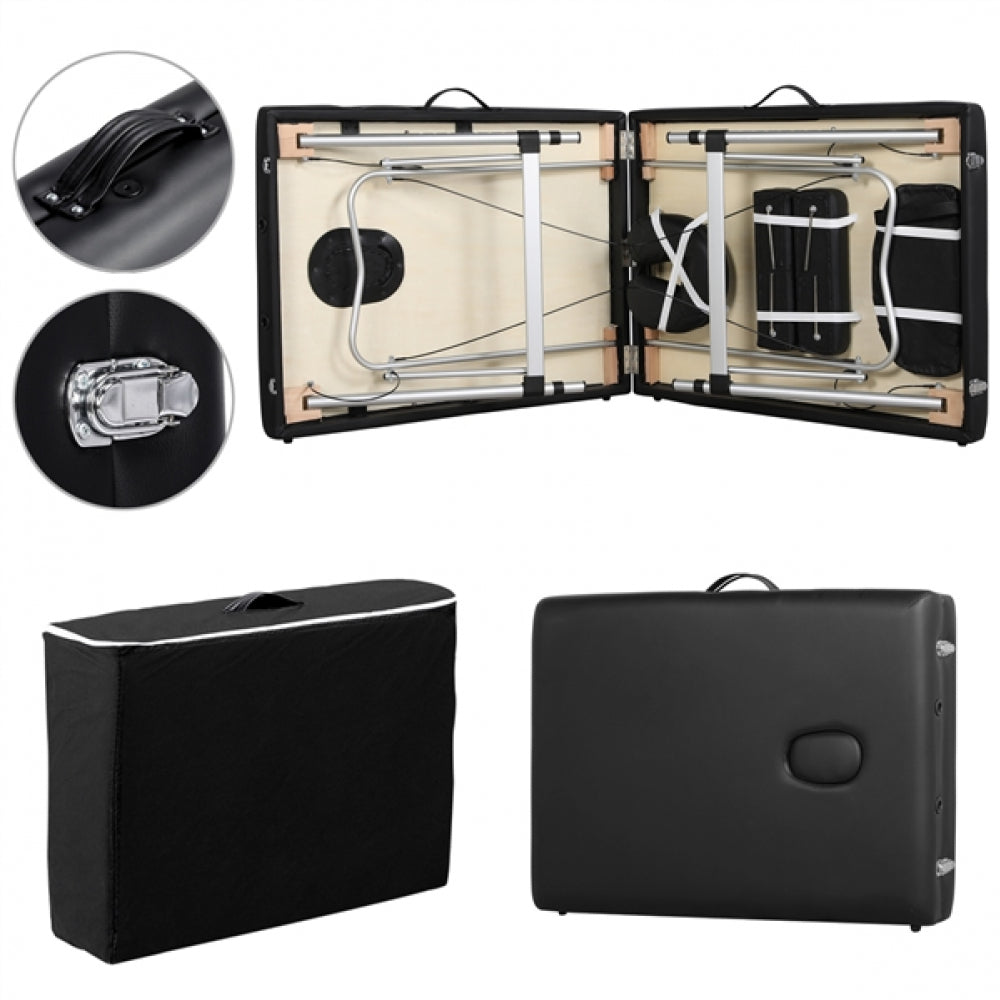 Portable 2 Fold Aluminum Massage Bed