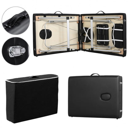 Portable 2 Fold Aluminum Massage Bed