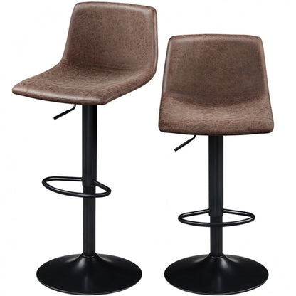 2pcs Vintage Adjustable Bar Stools