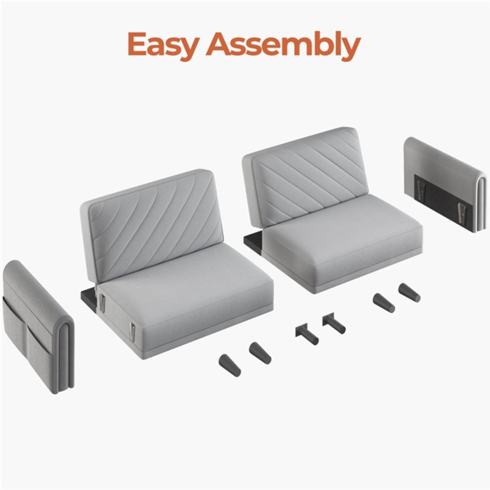 Fabric 3-Seater Sofa Bed