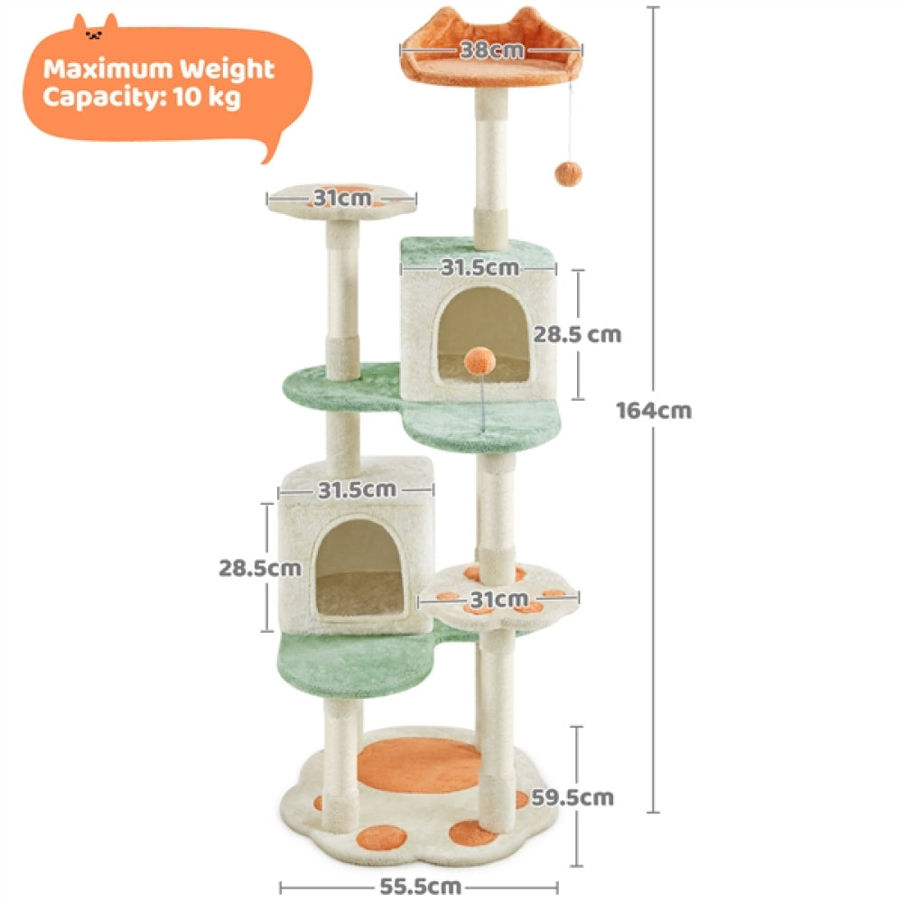 Cat Paw-Shaped Play Tower Cat Tree