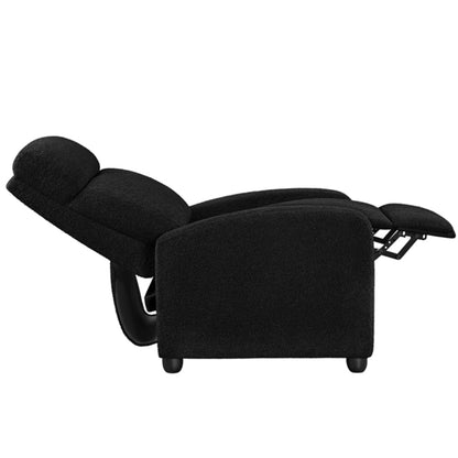 Recliner Chair Boucle Recliner Sofa Adjustable Modern Single Reclining Chair