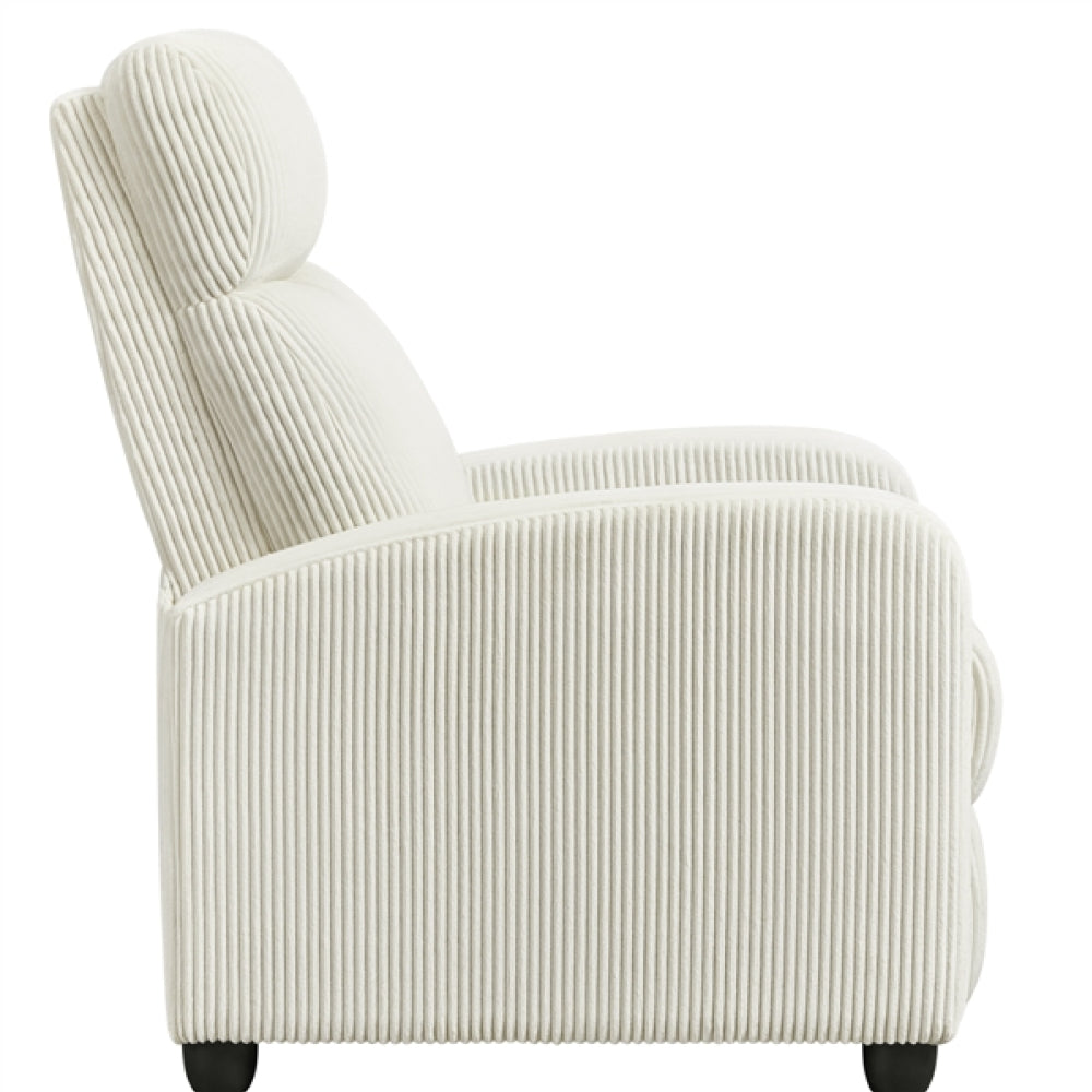 Recliner Chair Corduroy Recliner Sofa Adjustable Modern Single Reclining Chair