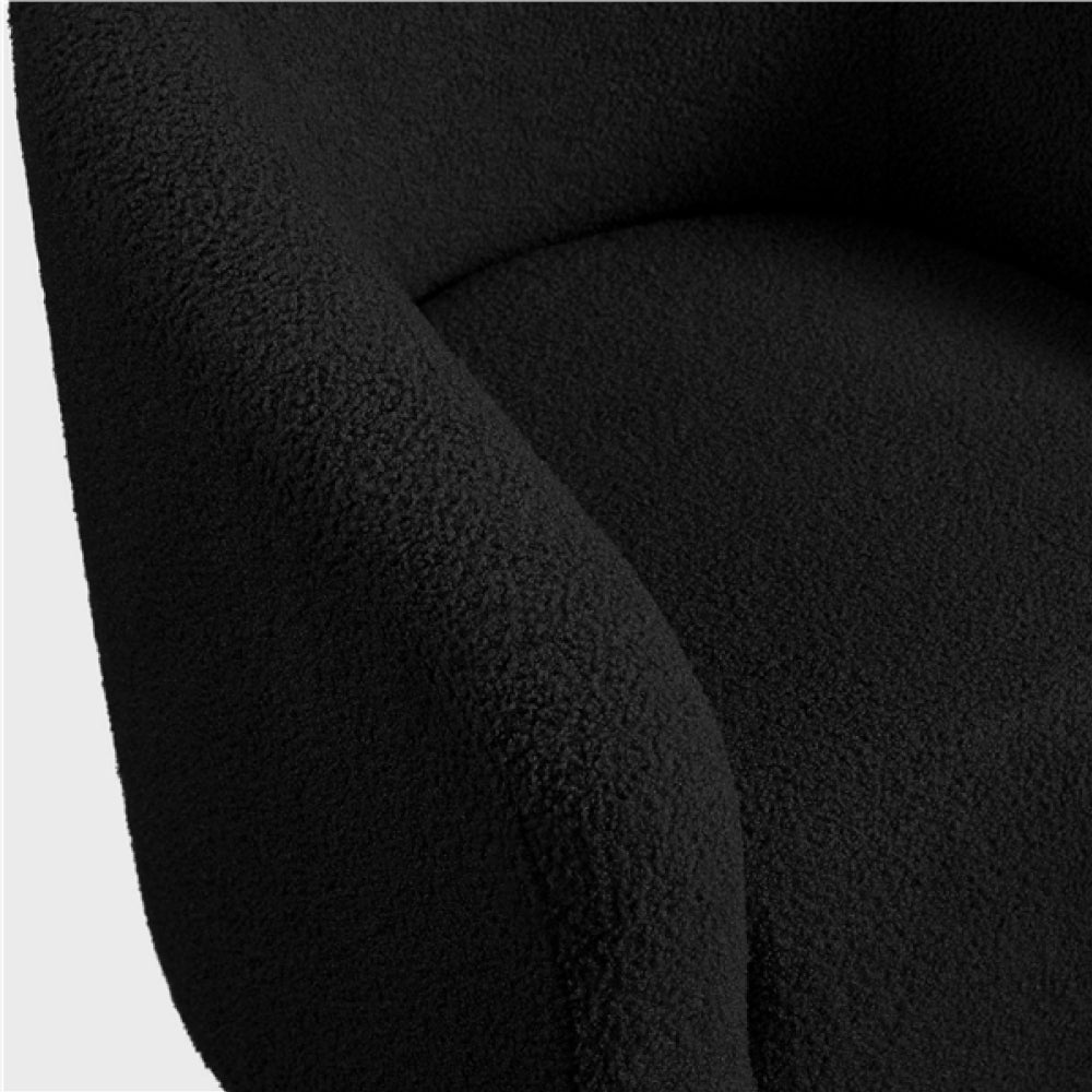 Boucle Club Chair Armchair Barrel Chair