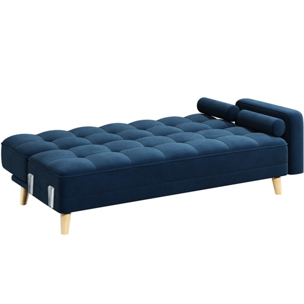 3 Seater Convertible Settee Sofa Bed With Armrests