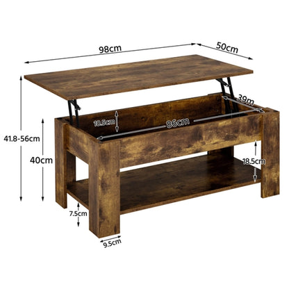 Rustic Lift Top Coffee Table