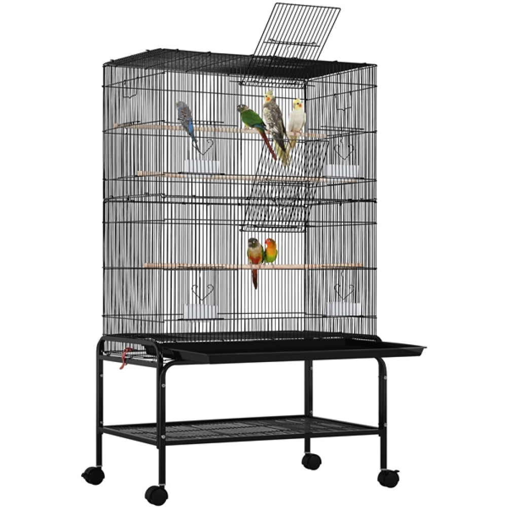 Large Parrot Cage Rolling Metal Bird Cage