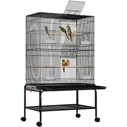 Large Parrot Cage Rolling Metal Bird Cage