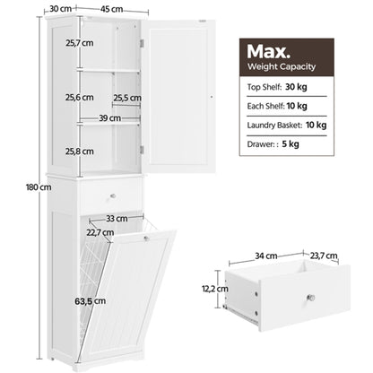 Laundry Hamper with Shelves