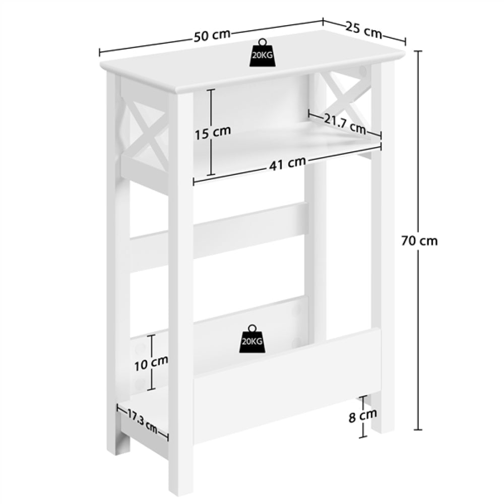 Slim End Table Modern Sofa Table