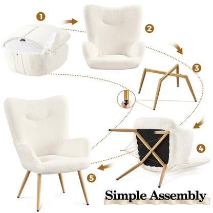 Boucle Accent Chair Armchair