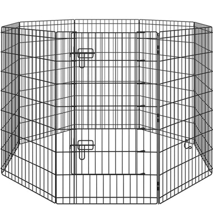 8 Panel Foldable Metal Dog Exercise Pen