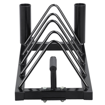 Horizontal Bumper Plate Rack Strength Fitness Rack Plate Holder
