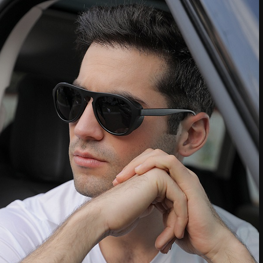 BLACK - HD Polarized Lens Sunglasses Anti-Blue Ray Hydrophobic