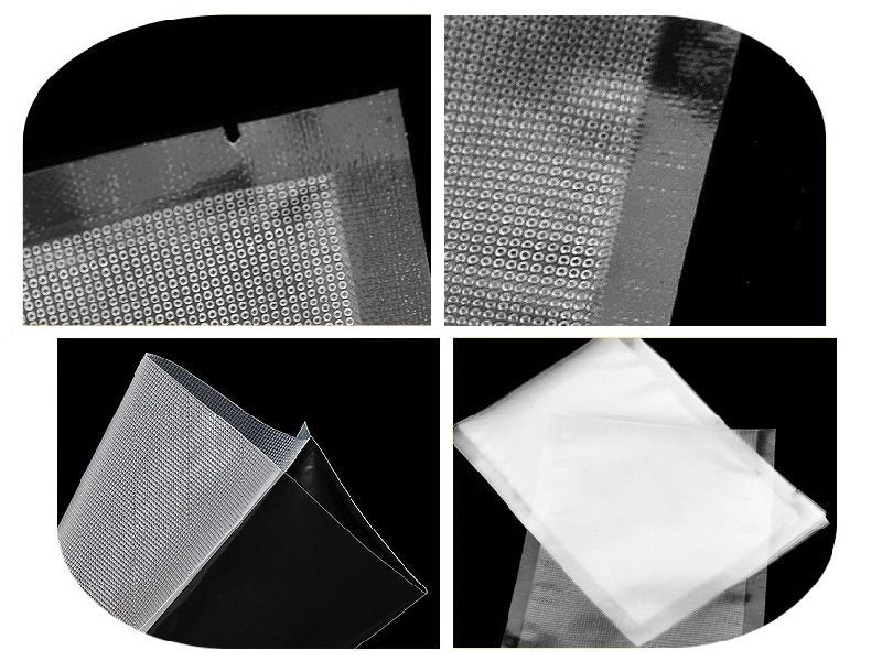 Textured Vacuum Seal Bags Pre-cut Food Storage Saver Bags Size XS-L