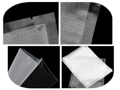 Textured Vacuum Seal Bags Pre-cut Food Storage Saver Bags Size XS-L