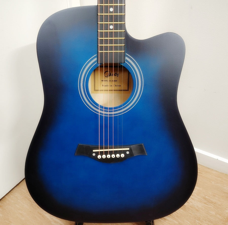 41" Full Size Wooden Acoustic Guitar - Blue
