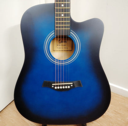 41" Full Size Wooden Acoustic Guitar - Blue