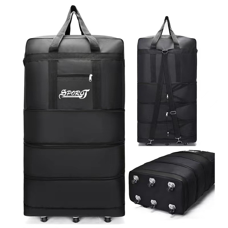 Expandable Extra-Large Travel Duffel Bag with Wheels – Waterproof & Lightweight (6 Wheels) BGMF7155