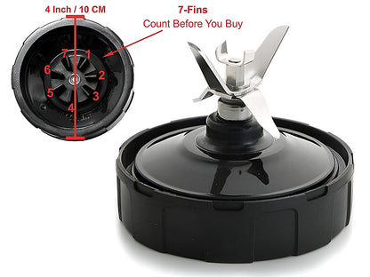 Nutri Ninja Blade 7 Fin Extractor Blade Replacement Compatible