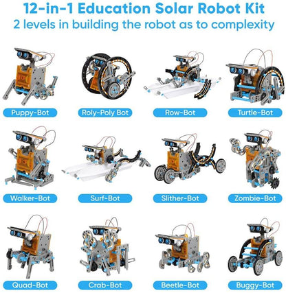 12 In 1 Solar Educational Robot Kit - The Shopsite