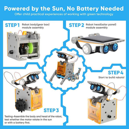 12 In 1 Solar Educational Robot Kit