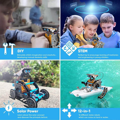 12 In 1 Solar Educational Robot Kit