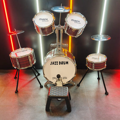 Mobie Educational Instrument Durable Toy Jazz Drum Set for Kids Ages 3-8