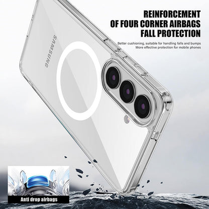 Compatible with Samsung S26 Plus 2026 Aurora Series Crystal Magnetic Phone Case Clear