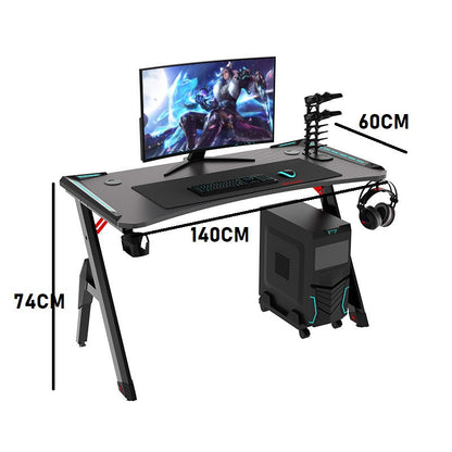 ERGONOMIC GAMING DESK Gaming Table Computer Desk 140cm