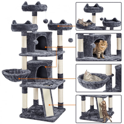 Large Cat Tree Big Cat House Plush Cat Tower