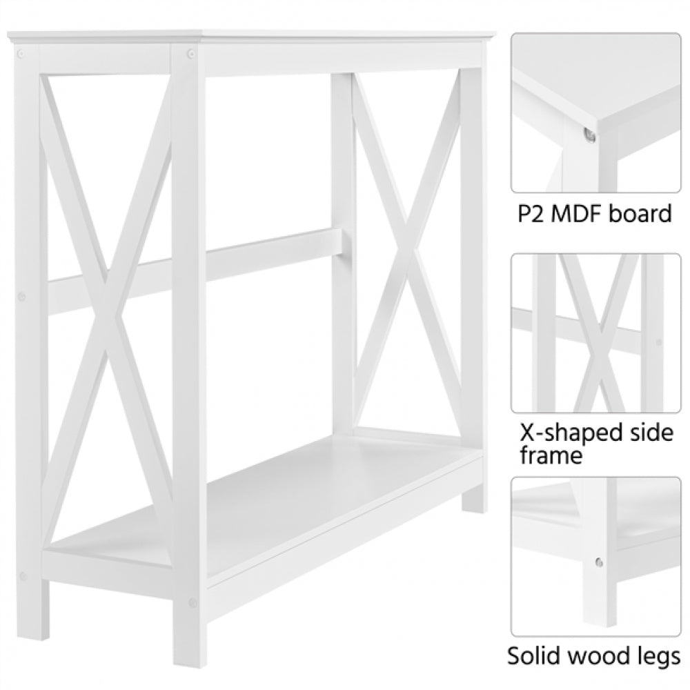 2-Tier X-Design Console Table