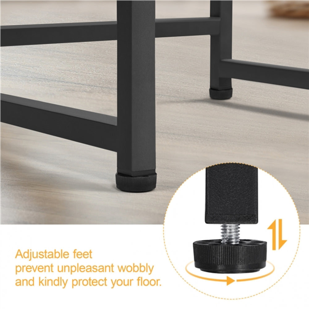 Industrial 1-Drawer Side Table Nightstand