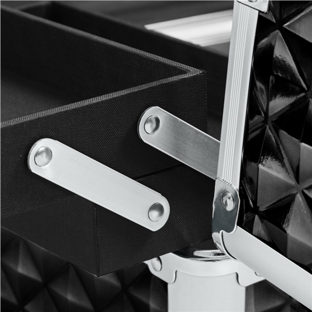 3-in-1 Rolling Makeup Train Case Portable Cosmetic Trolley