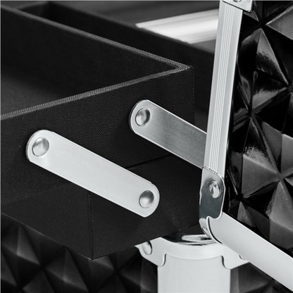 3-in-1 Rolling Makeup Train Case Portable Cosmetic Trolley