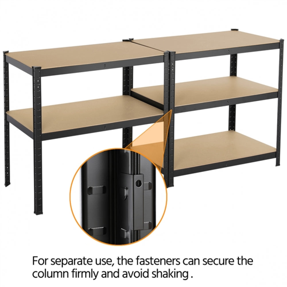 5 Tiers Metal Storage Shelving Adjustable Display Rack Unit