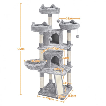 Large Cat Tree Big Cat House Plush Cat Tower