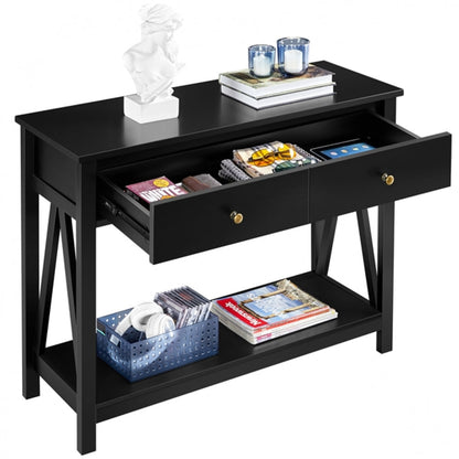 Wooden Console Table with Drawer