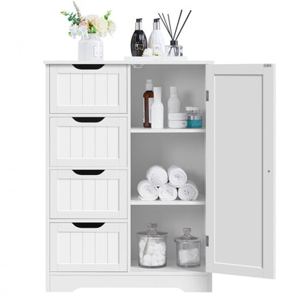 Large Wooden Bathroom Floor Cabinet