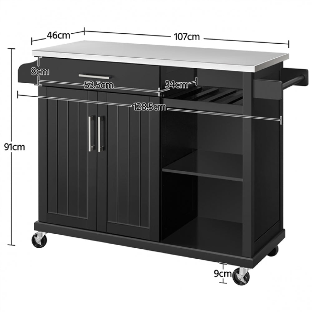 Kitchen Cart stainless steel top