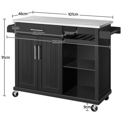 Kitchen Cart stainless steel top