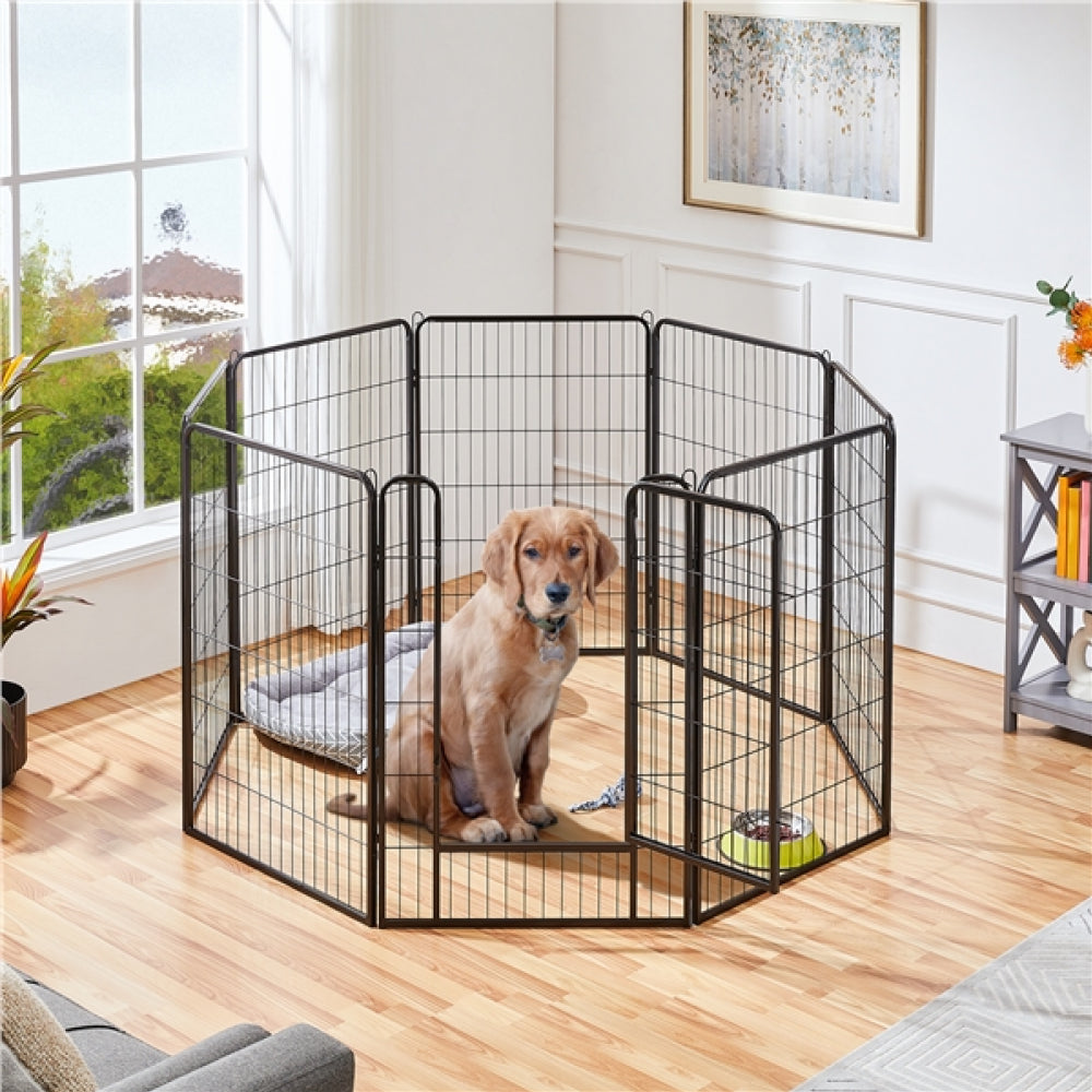8 Panels Dog Playpen 100cm Tall