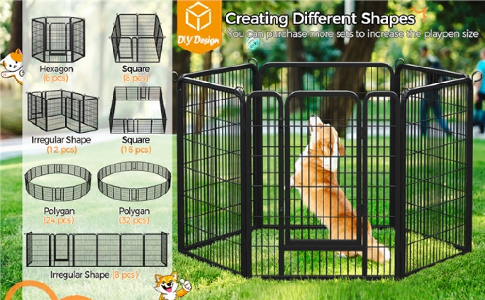 Foldable Metal Pet Playpen