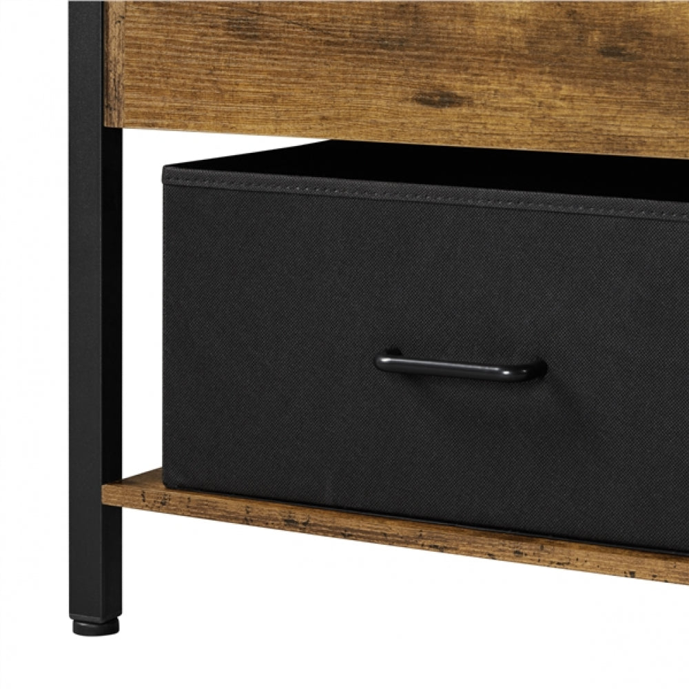 Lift Top Coffee Table with Fabric Storage Baskets