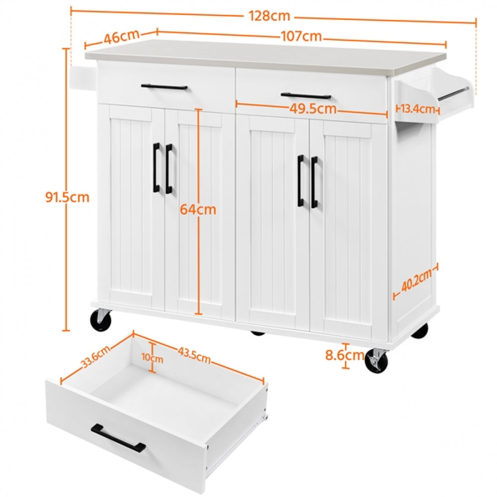 Stainless Steel Kitchen Island Cart Kitchen Trolley