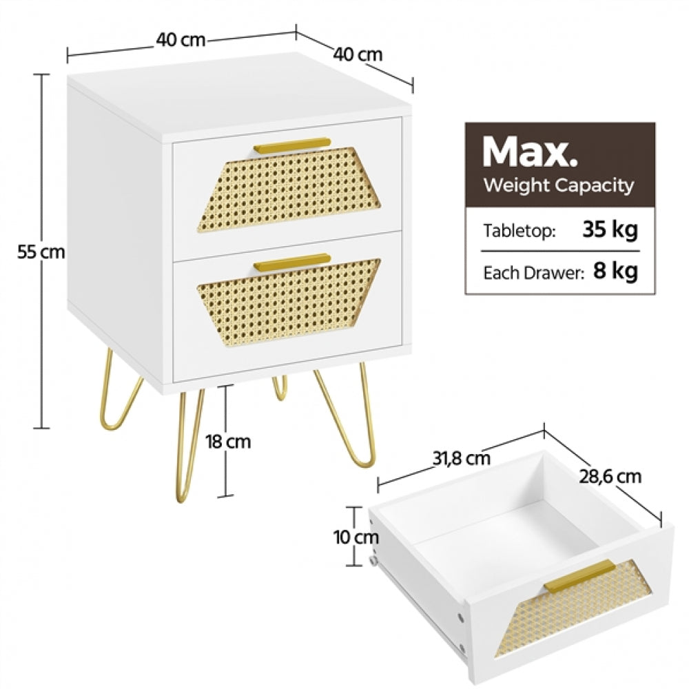 2PCS Side Tables End Table Nightstand