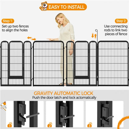 32x Panel Heavy Duty Dog Playpen Dog Pen
