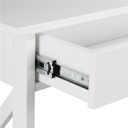 Wooden Console Table with 1 Drawer and 2 Open Shelves